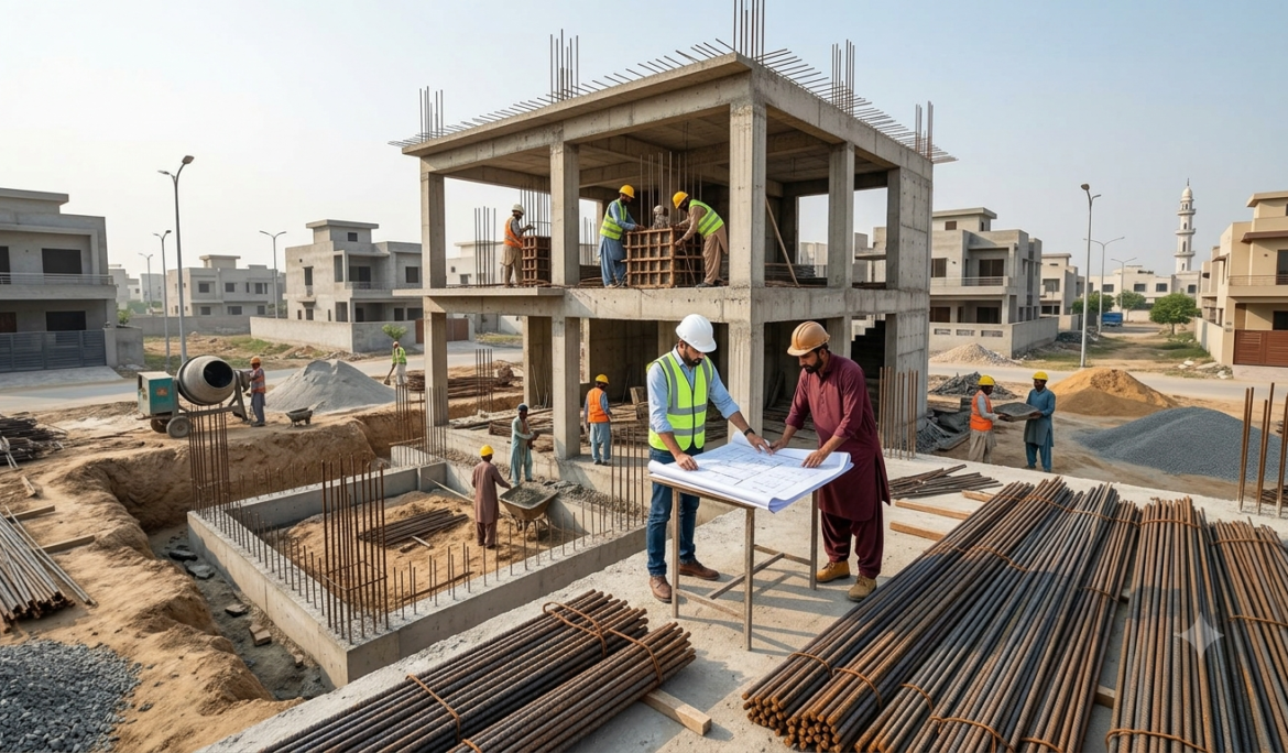 How Much Steel Is Needed for a 5 Marla House?